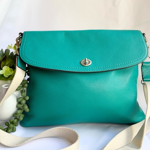Coach Bags Coach Crossbody Green Leather Poshmark